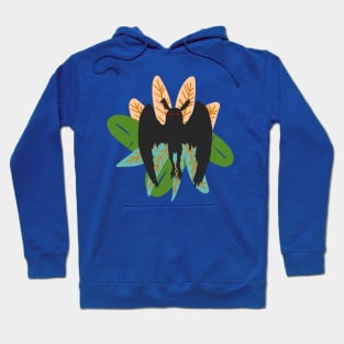 Tropical Mothman Pattern Hoodie